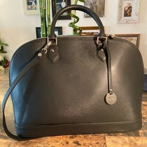 Pulicati All Black Tote with Crossbody strap